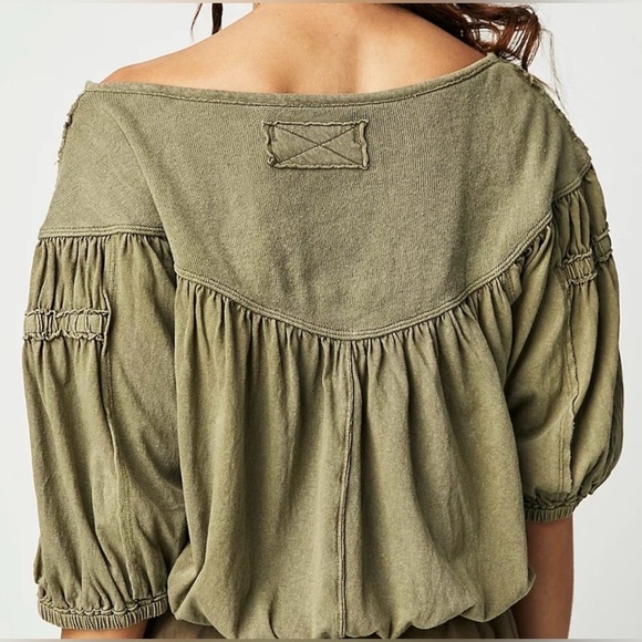 NWOT We The Free by Free People No Good Alone Tee in Willow Size Medium - Picture 3 of 9